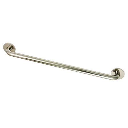 KINGSTON BRASS GLDR814306 30-Inch X 1-1/4-Inch OD ADA Grab Bar, Polished Nickel GLDR814306